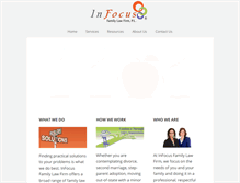 Tablet Screenshot of infocusfamilylaw.com